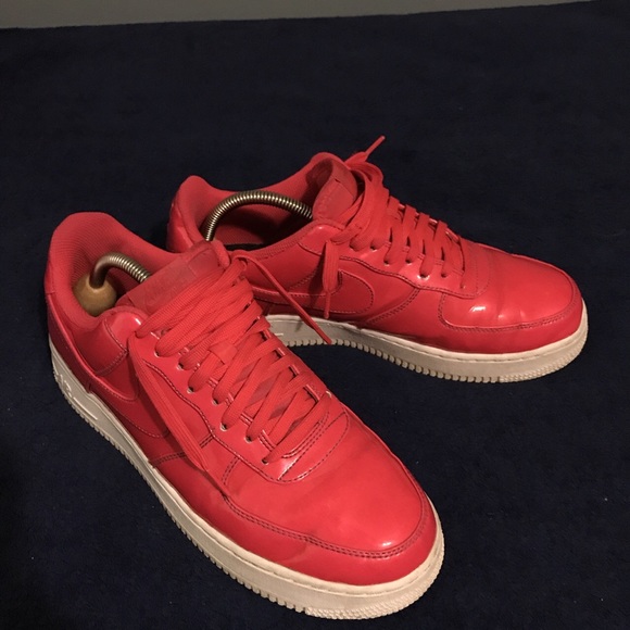 shiny pink air force ones